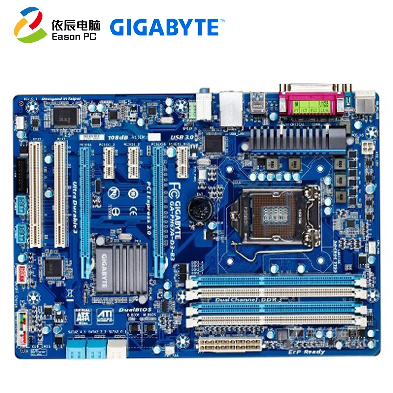 GIGABYTE GA PH67A D3 B3 материнская плата для настольного компьютера LGA1155 DDR3 i5 i7
