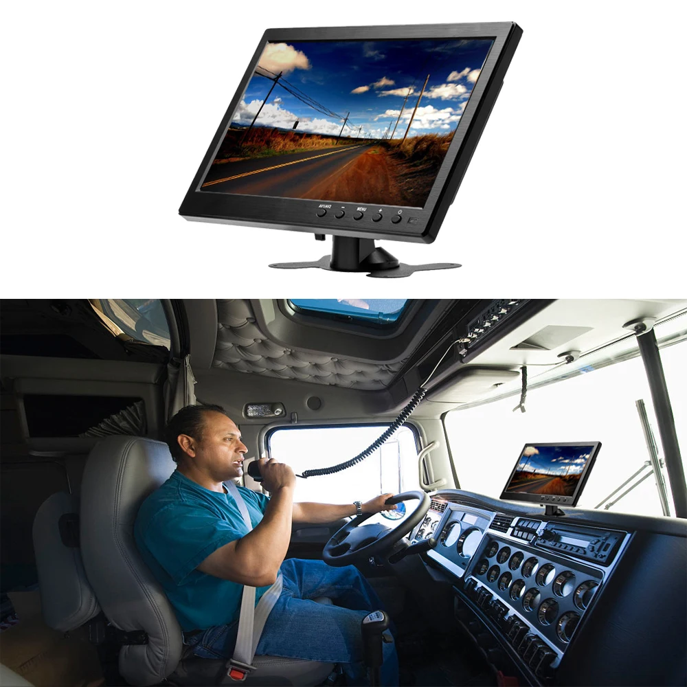 Camecho10.1 &quotHD Автомобильный подголовник монитор TFT LCD HD цифровой экран HDMI/VGA/AV/USB/SD