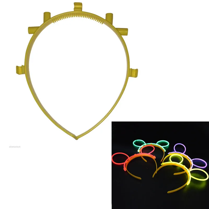 20 x Glow Bunny Ears Connectors - For use with 8&quot Sticks/Bracelets Easter Adult and Children home decor birthday | Дом и сад