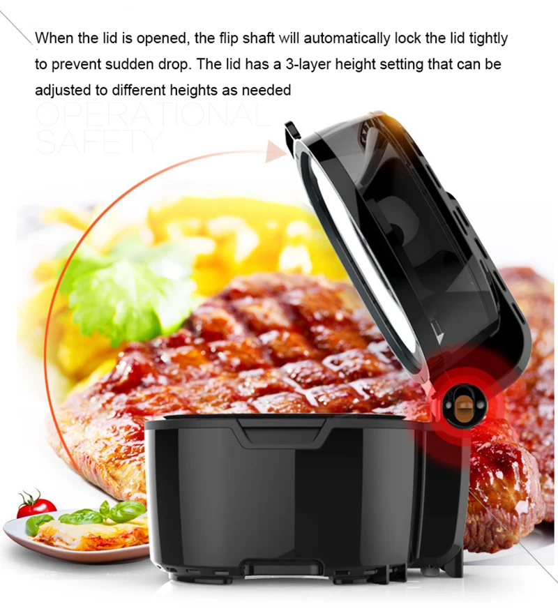 ITOP большой ёмкость 10L Air фритюрницы пицца курица картофель фри масла жарки фритюрницы Электрический аппарат для коммерческого использования фритюрницы 220 В