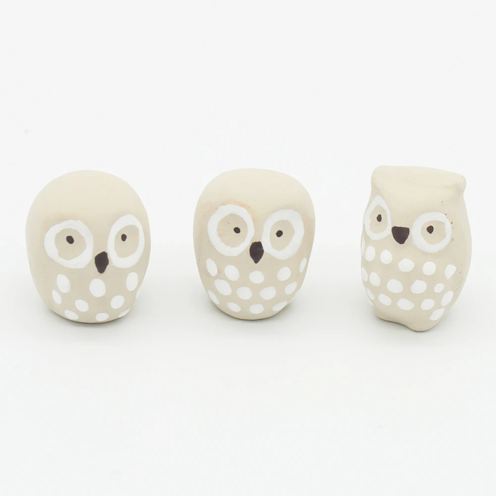 6 шт. креативные керамические мини Совы миниатюрный дом Фея Сад Микро Пейзаж
