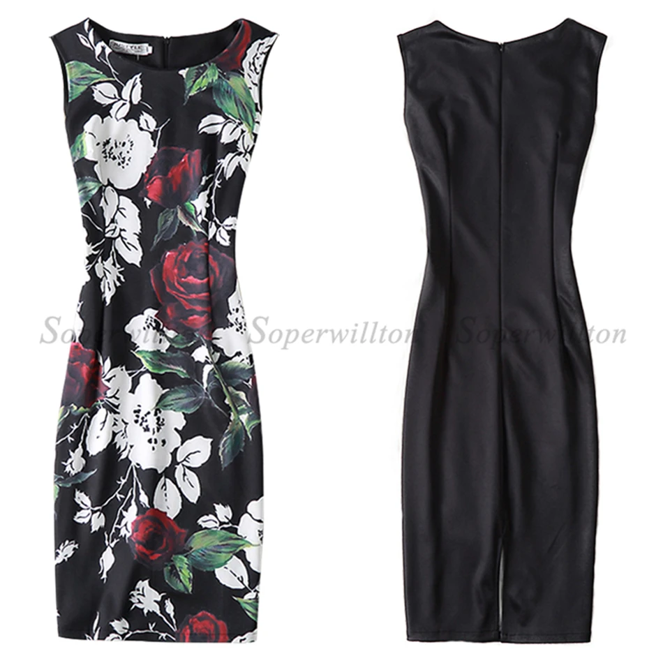 Новинка, летнее женское платье, Vestido, сексуальные платья для работы, Moda Roupas Feminina, с принтом, вечерние платья с О-образным вырезом
