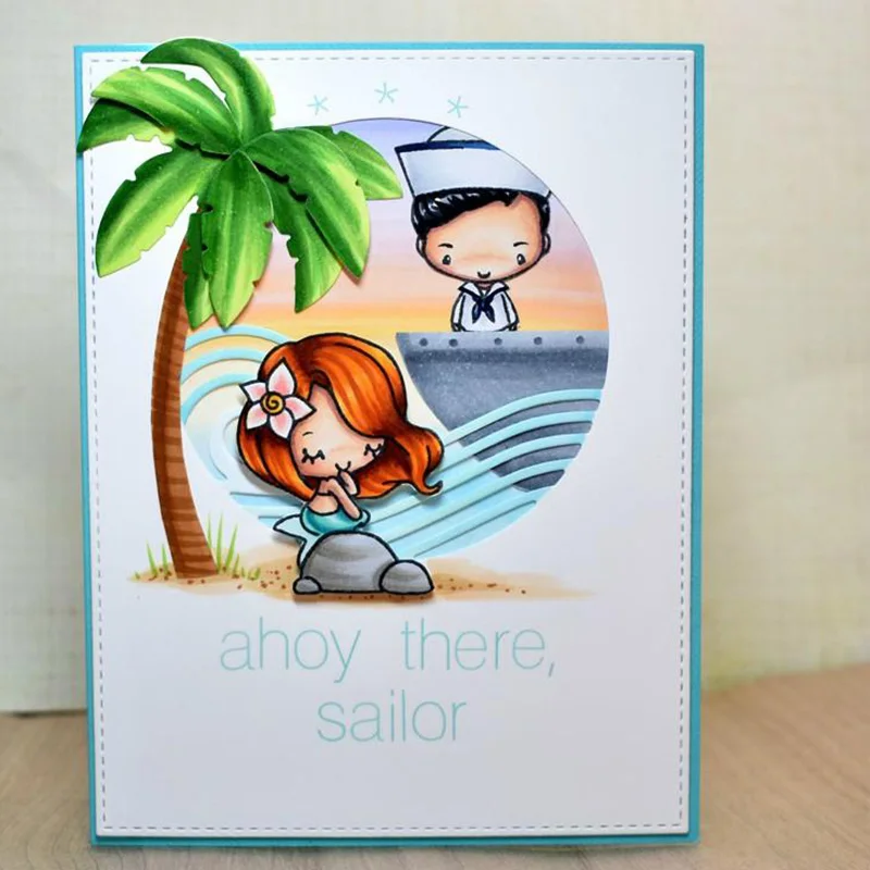 Маленькая Русалочка прозрачная печать для скрапбукинга декоративный альбом