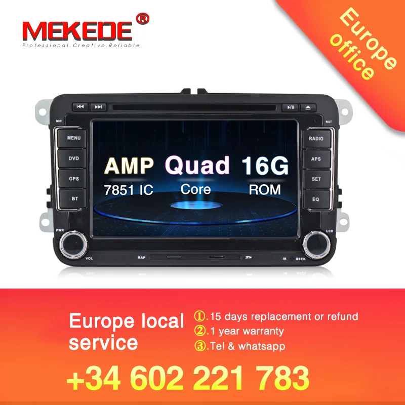 MEKEDE автомобильный мультимедийный плеер Европейский склад dvd для Skoda Fabia octavia Superb