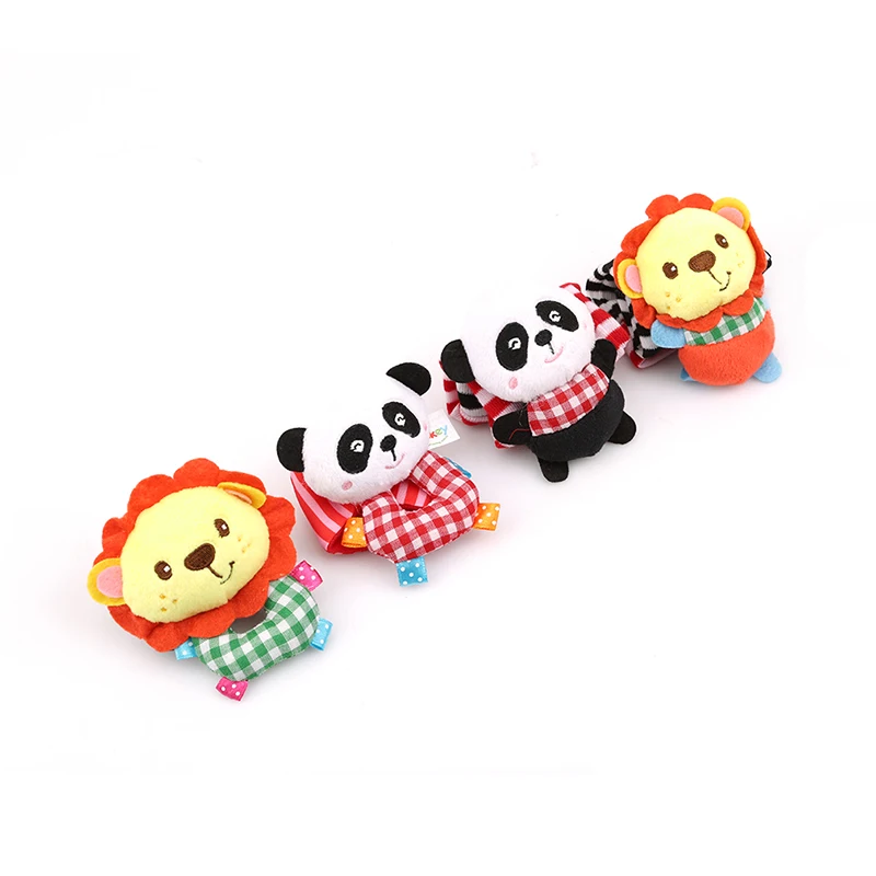 Детские игрушки-погремушки 2 шт. детские носки погремушки игрушки-животные милые