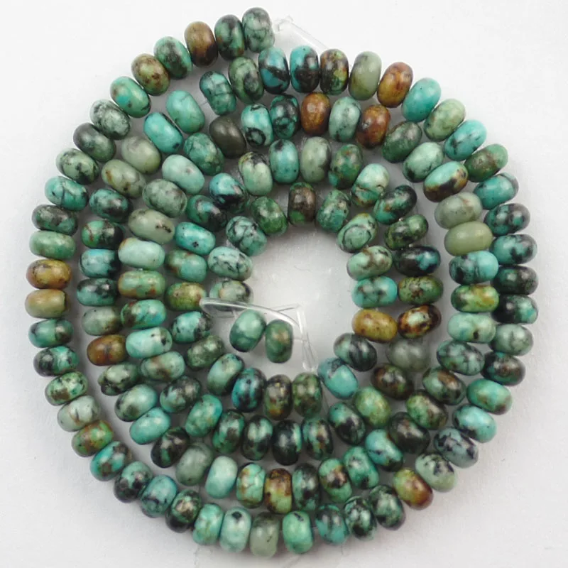 (Бесплатная Доставка) 1 Strand Красивая Африка Бирюзовый Rondelle/Heishi Spacer Свободные