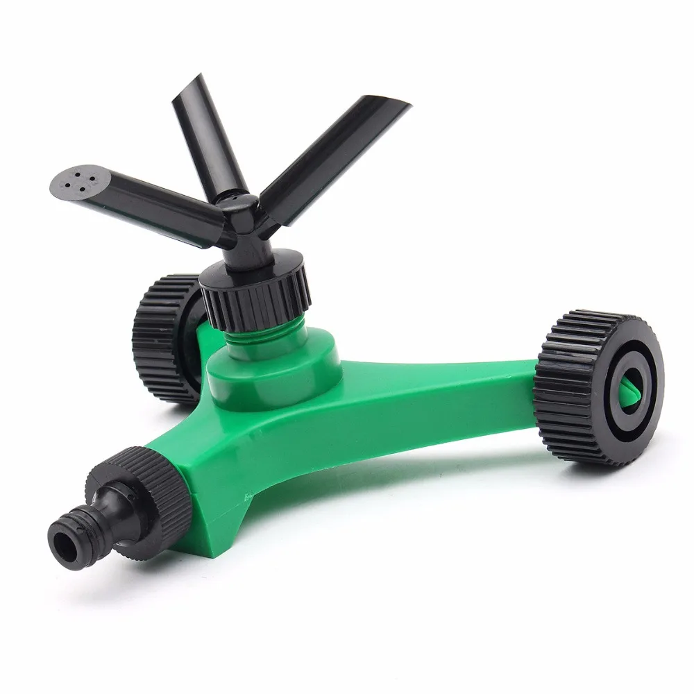 Три-вилка роторный спринклер с колеса полива Наборы три розетки автоматический