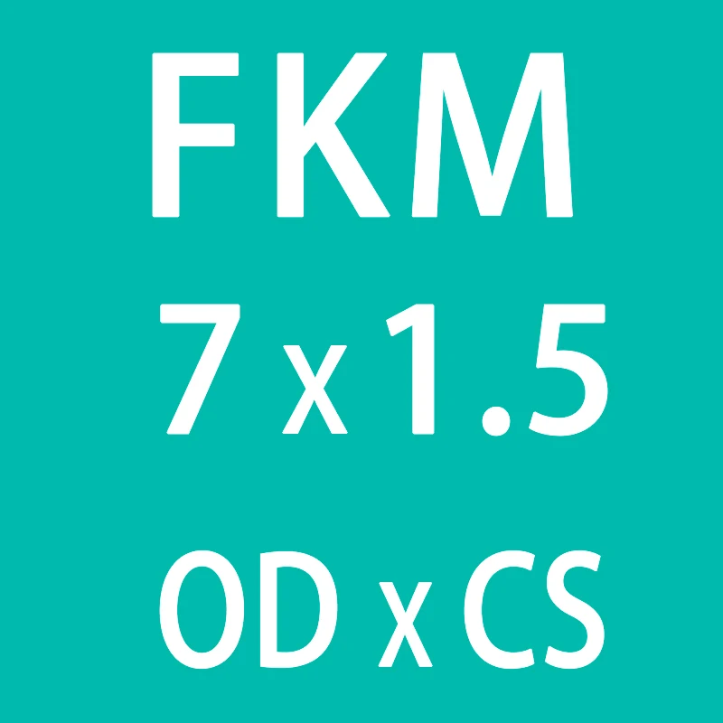 10 шт./лот резиновое кольцо зеленый FKM уплотнительные кольца уплотнения 1,5 мм толщина OD5/5,5/6/6,5/7/8/8,5/9/10,5 мм уплотнительное уплотнение Прокладка топливной шайбы - Цвет: OD7mm