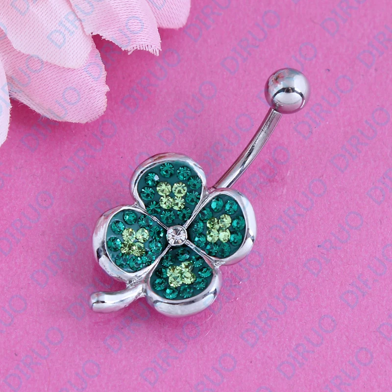 Розничная продажа четыре листа горный хрусталь пупка ювелирные изделия для