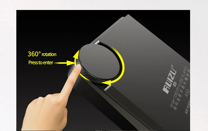 Yescool A50 портативный металлический HIFI MP3 HD плеер без потерь DSD 256 Sports Walkman Поддержка TF карты лирический дисплей Быстрая зарядка