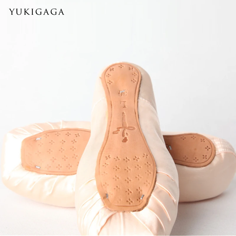 Yukigaga Professional Ballet Pointe Shoes Canvas Satin Pink Red Ballerina Shoes For Dancing Performance With Ballet Toe Pad a09e