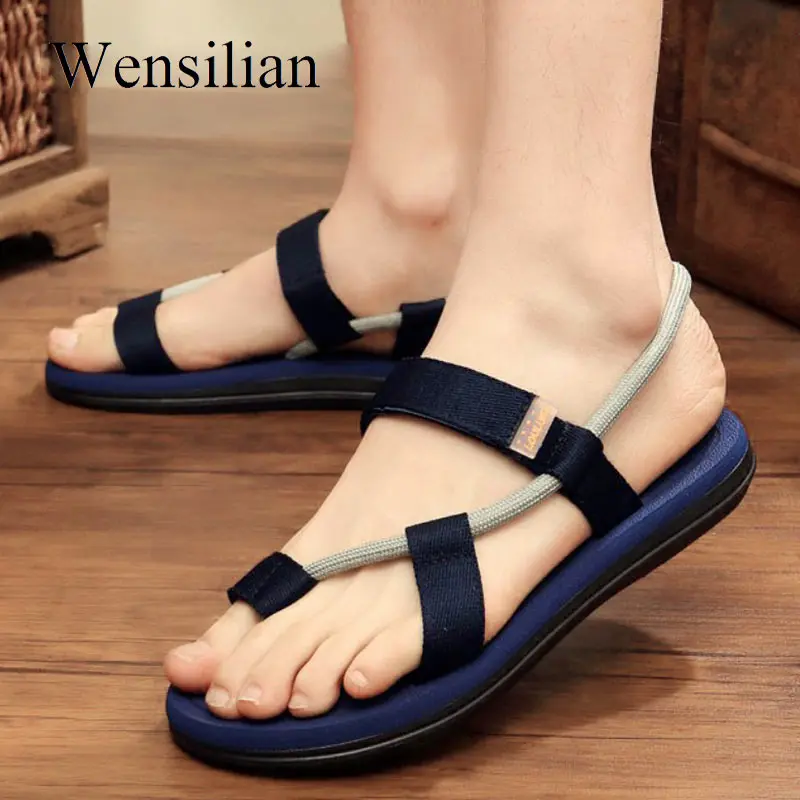 Модные мужские шлепанцы сандалии гладиаторы мужская повседневная обувь слипоны