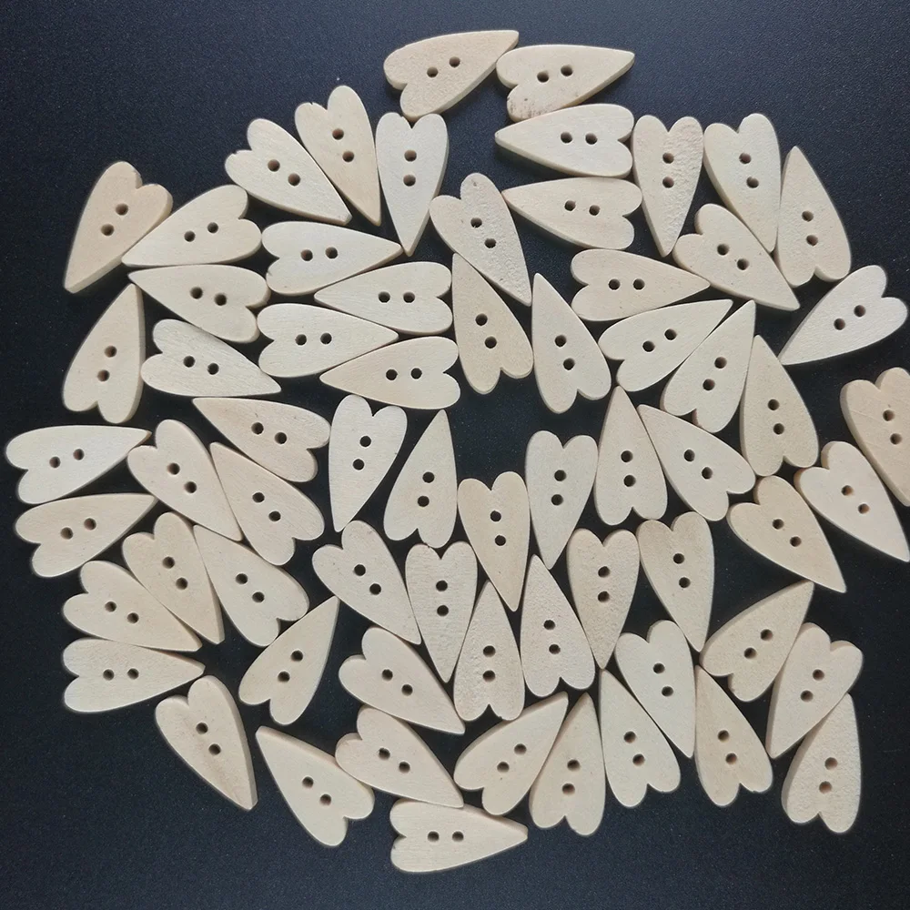 Деревянные пуговицы для скрапбукинга поделки мультяшное длинное сердце