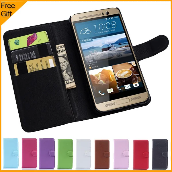 Роскошный чехол-Кошелек из искусственной кожи с откидной крышкой для HTC One M9 Plus