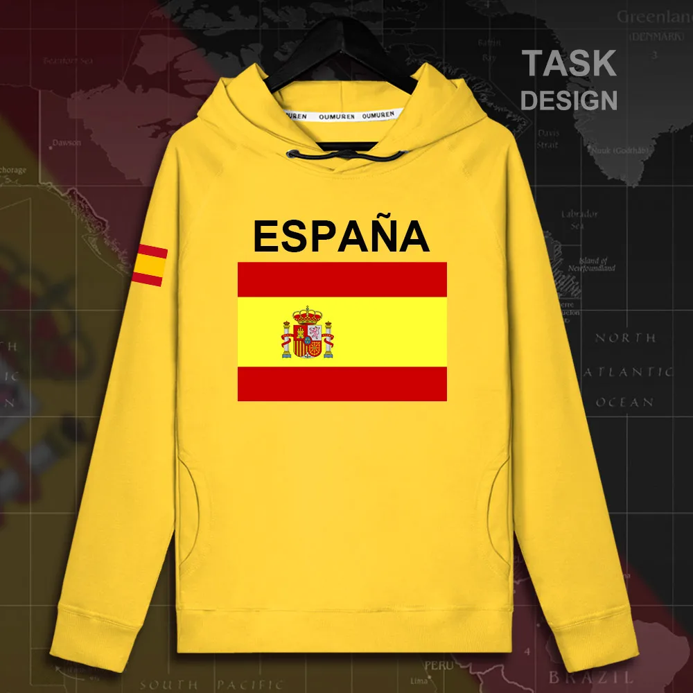 Толстовка мужская с капюшоном испанская кофта надписью Kingdom of Spain Espana ESP тонкая