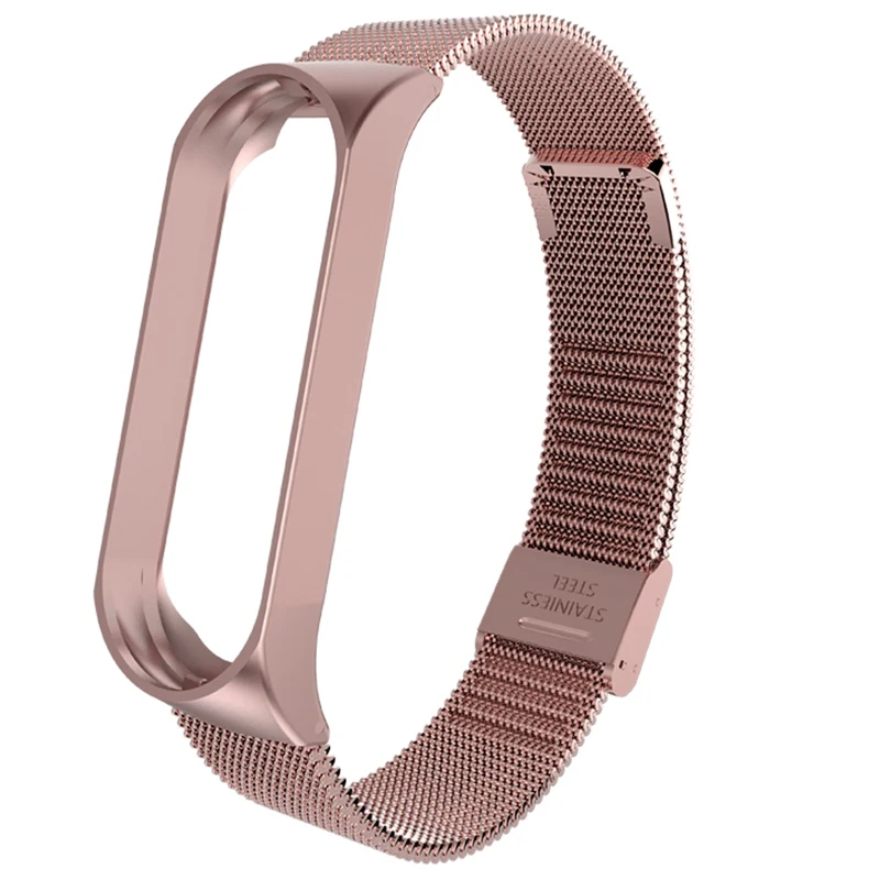 Mi lanese магнитный ремешок для xiaomi mi band 3 4 браслет из нержавеющей стали для xiaomi браслет сменный металлический браслет mi band 3