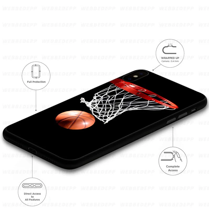 WEBBEDEPP basketball Art Flight Soft Case for Huawei Mate Honor 20 6A 7A 7C 7X 8 9 9X 10 View Lite Pro 30 |