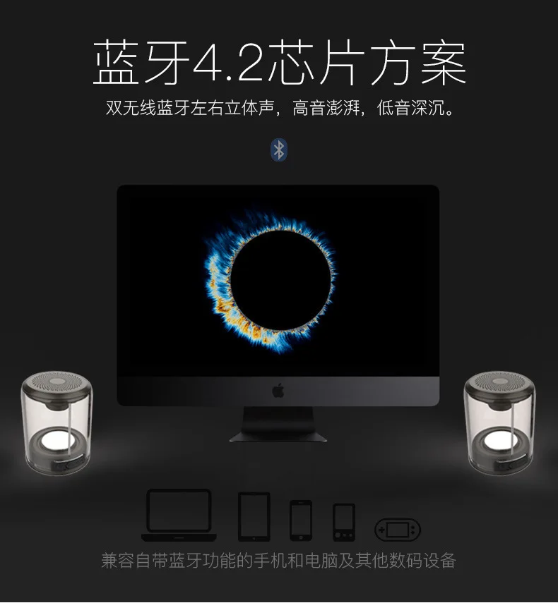 TWS-Air Box прозрачная магнитная муфта TWS Bluetooth 5,0 супер бас Высокое качество освещение беспроводной динамик
