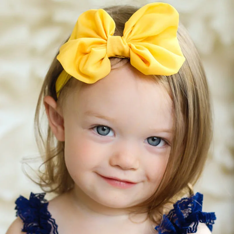 Мода прекрасный для маленьких девочек повязка на голову Младенческая малышей