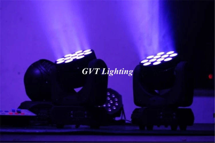 8 шт./лот 12x12 Вт RGBW Quad LEDs луч движущаяся головка DMX DJ свет светодиодный сценический