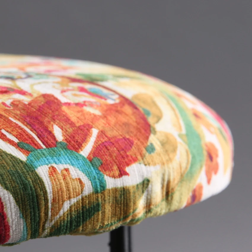 Современный роскошный мягкий табурет в американском стиле с грибами круглый