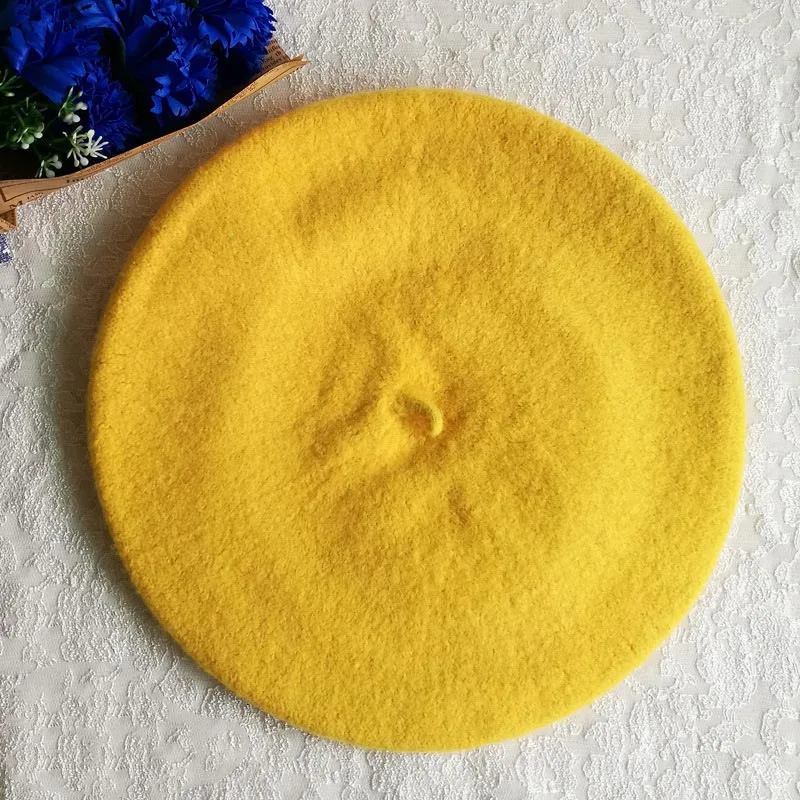 Модная детская одежда унисекс Имитация шерсти Теплый берет Шапочка Шапка Сезон