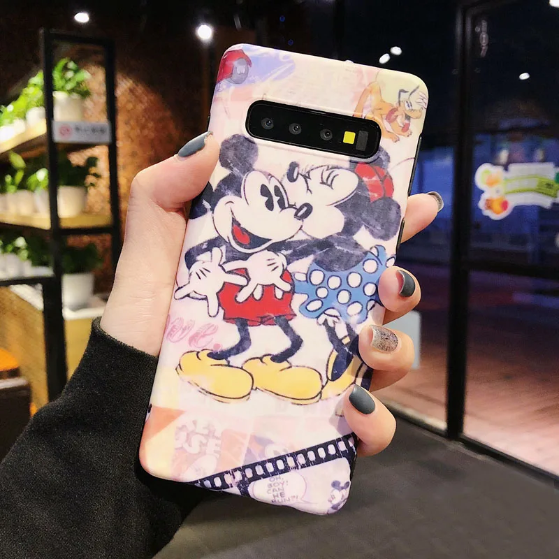 YHBB чехол с рисунками Мышь чехол для телефона для samsung Примечание 10 8 9 в ретро-стиле с милыми животными, IMD мягкий чехол для samsung Galaxy S10 5G S8 S9 плюс - Цвет: Pink