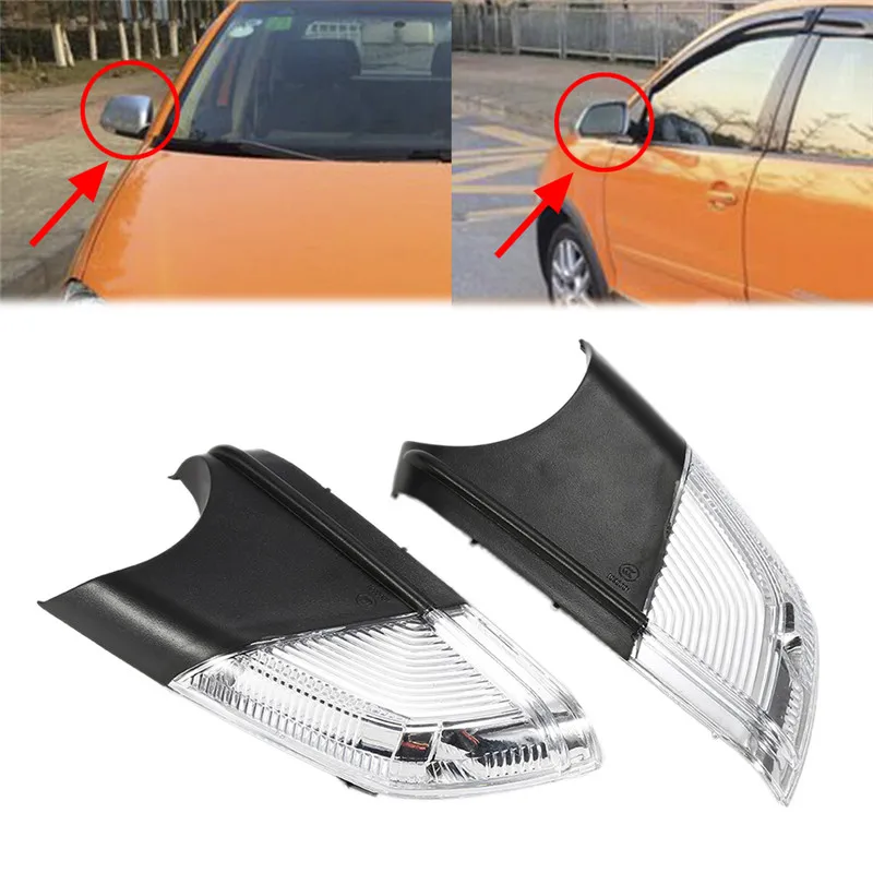 

Новейший 2 шт. подходит для VW Polo MK4 FL 2005 2006 2007 2008 2009 правое Левое зеркало заднего вида с поворотным сигналом