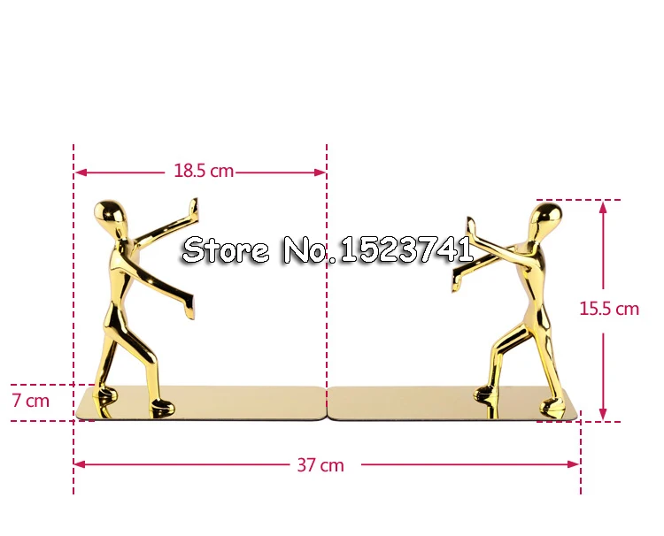 Прочный металлический книжный конец 1 пара канцелярские принадлежности