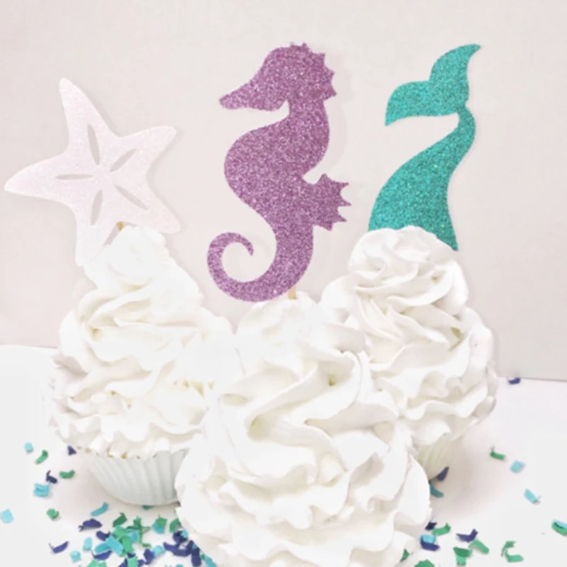 Русалка под морем океаном тематическая вечеринка на день рождения блестящий