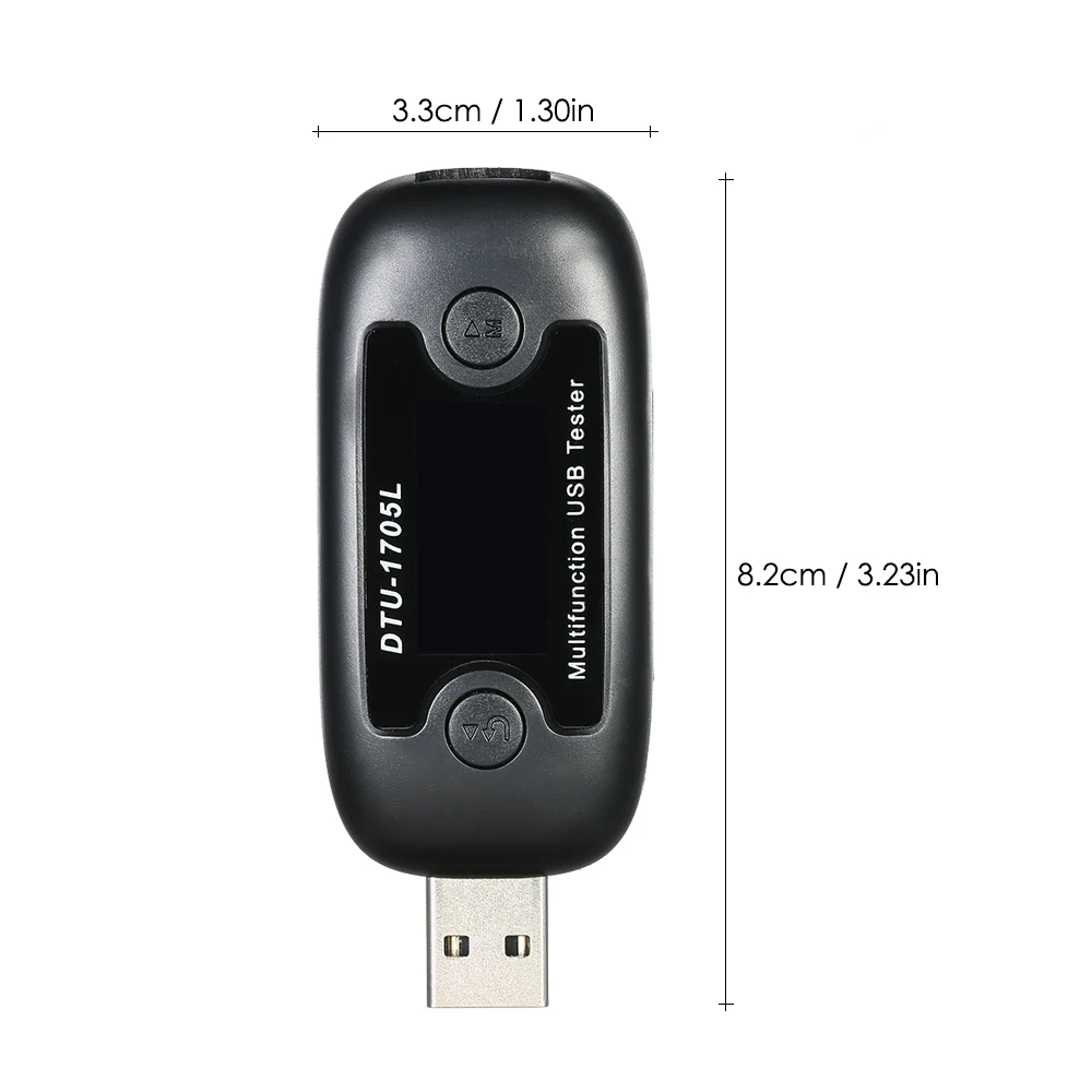 Многофункциональный тестер напряжения тока USB ЖК дисплей запись данных