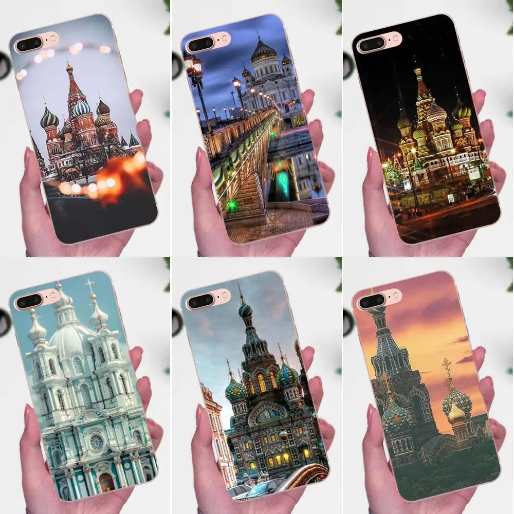 Россия Москва ночь для Xiaomi Mi3 Mi4 Mi4C Mi4i Mi5 Mi 5S 5X 6 6X 8 SE A1 Max Mix 2 Note 3 4 | Мобильные телефоны
