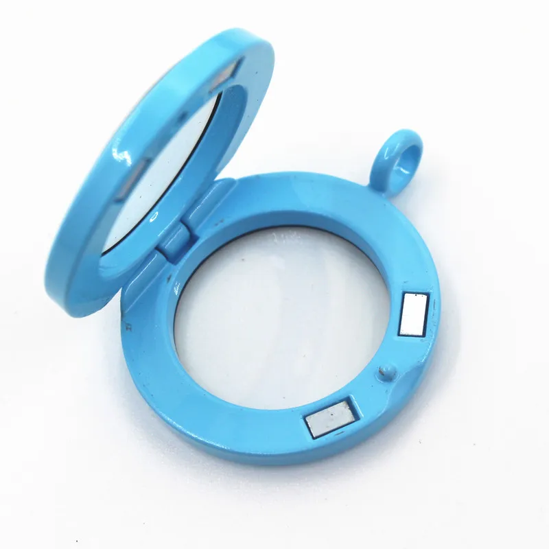 5 шт./лот разноцветные простые круглые печатные Плавающие Медальоны 30 мм сплав