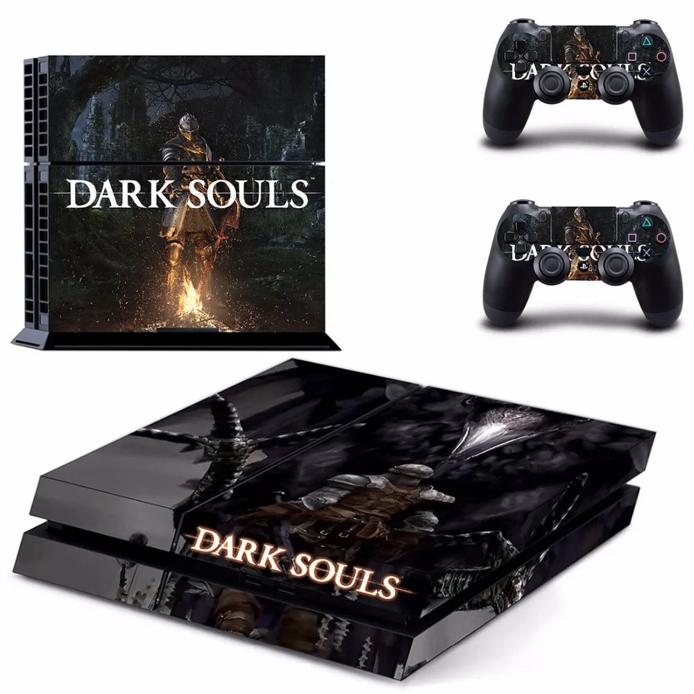 Игры Dark Souls PS4 переводная картинка наклейка для Sony PlayStation 4 консоли и 2 контроллеры