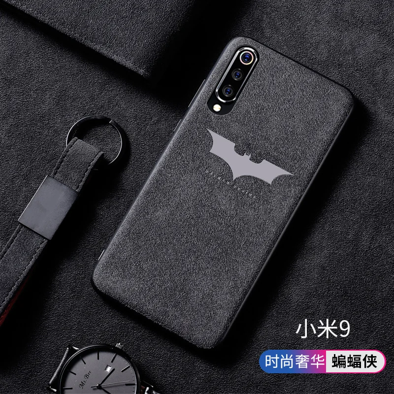 Нескользящая кожаная меховая чехол для Xiaomi Mi 5 телефона 6 8 9 mix 2 3 2s max redmi note 7 Marvel Batman