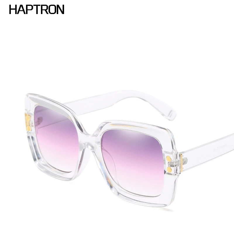 

Oversize Frame Square Sunglasses Women Luxury Brand Frame Transparent Gradient Sun Glasses Oculos De Sol Feminino UV400