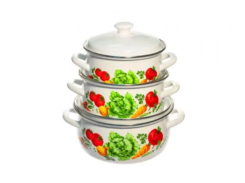 Набор кастрюль КМЗ Поварской 1 6 предметов|Наборы посуды| |