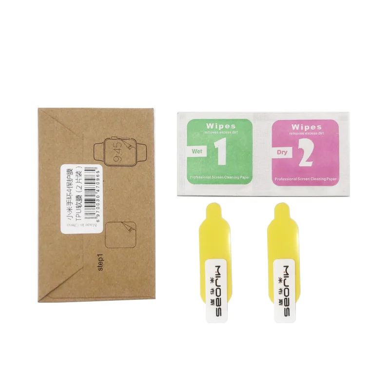 Защитная пленка для Xiaomi Mi Band 4 мягкая проницаемая защита дисплея умных часов на