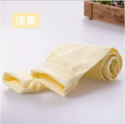 YELLOW Летние детские штаны с эластичной резинкой на талии джинсы для маленьких девочек Однотонные повседневные джинсы ярких цветов для девочек, леггинсы для детей от 3 до 12 лет - Цвет: YELLOW