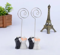 10pcs blackwhite bride groom name number table place card holder for wedding party anniversary venue decoration
