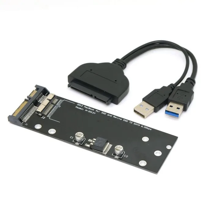 USB 3 0 до 17 + 7pin SSD HDD для SATA 22Pin жесткий диск картридж Macbook Air Pro MD223 MD224 MD231 MD232 SSD|sata 22pin|usb