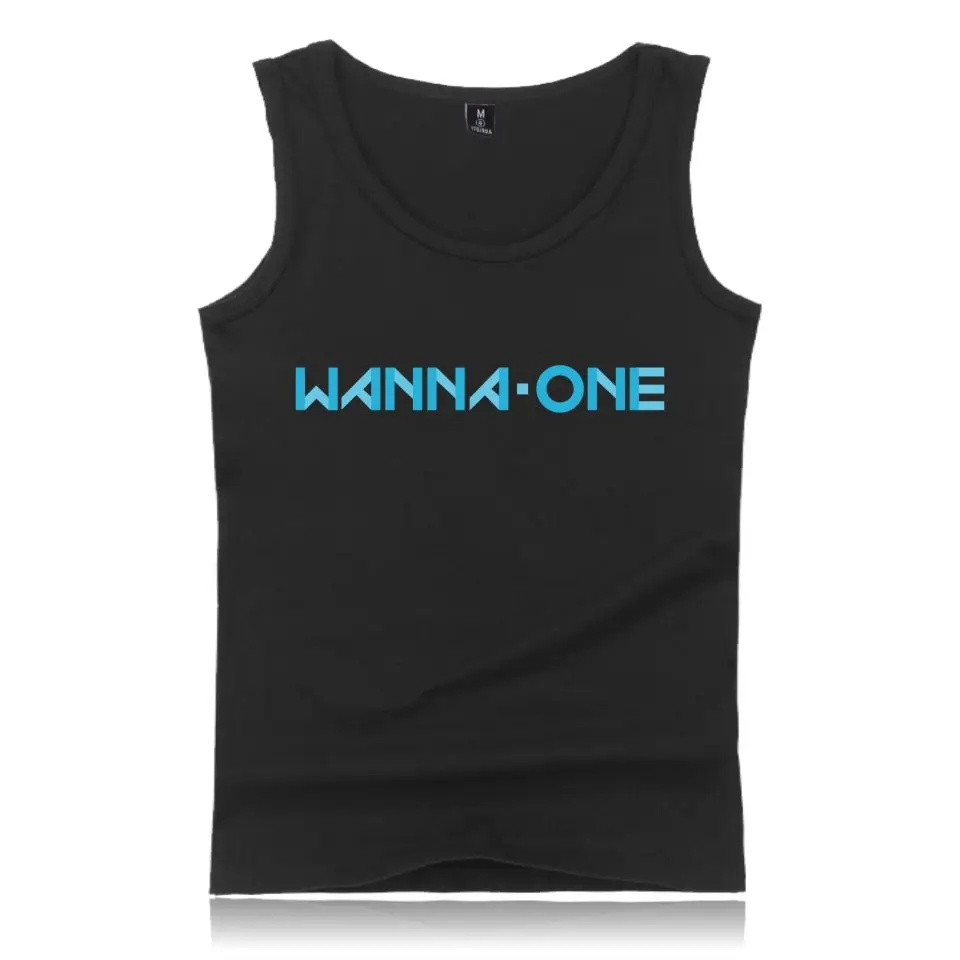 Kpop Корейская новая группа WANNA ONE летняя майка с бретелями жилет корейские женские
