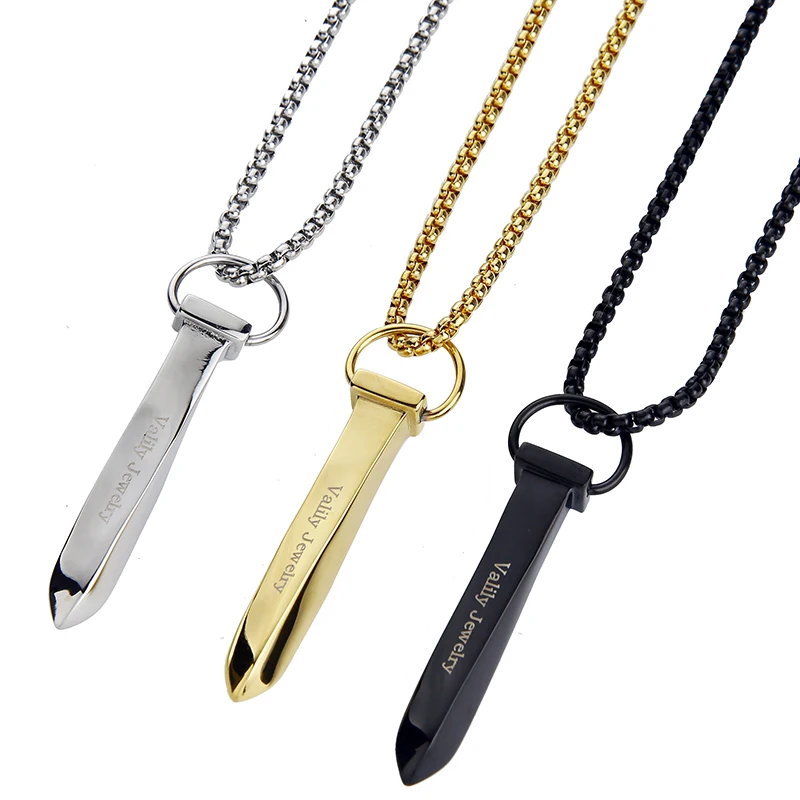 Ожерелье-ноготь Valily из нержавеющей стали для мужчин и женщин украшение под