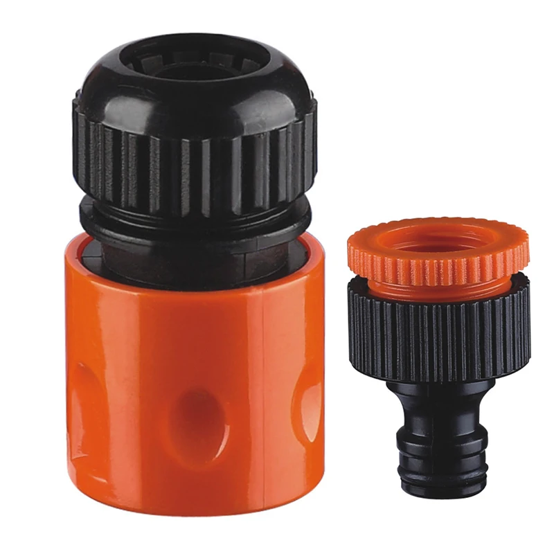 2PCS Differnet Garden Watering Pipe Connector Set 1/2&quot Hose Quick Connectors + to 3/4&quot Female Threaded Faucet | Дом и сад