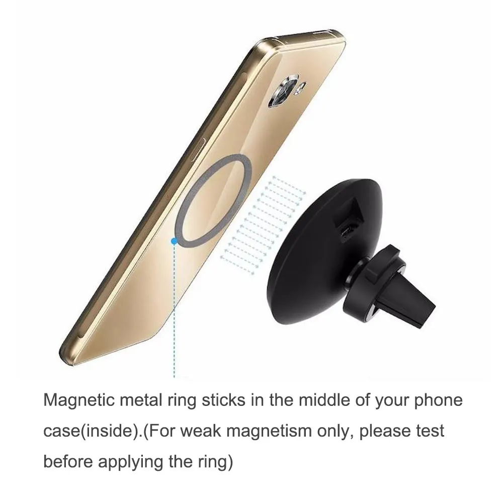 Автомобильное беспроводное зарядное устройство QI с поворотом на 360 градусов