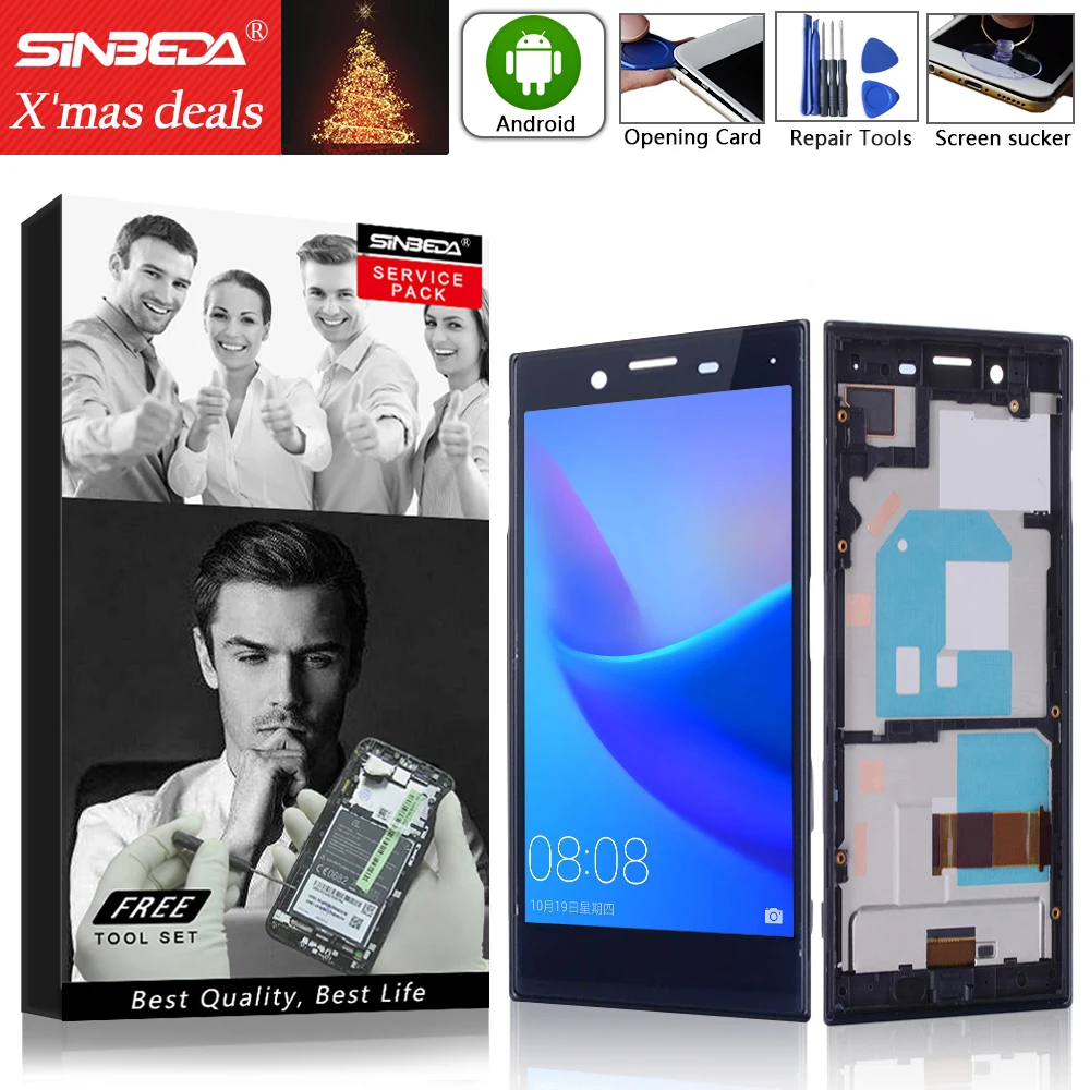 4 6 'Оригинал для SONY Xperia X Compact / Mini F5321 ЖК-дисплей сенсорный экран дигитайзер с