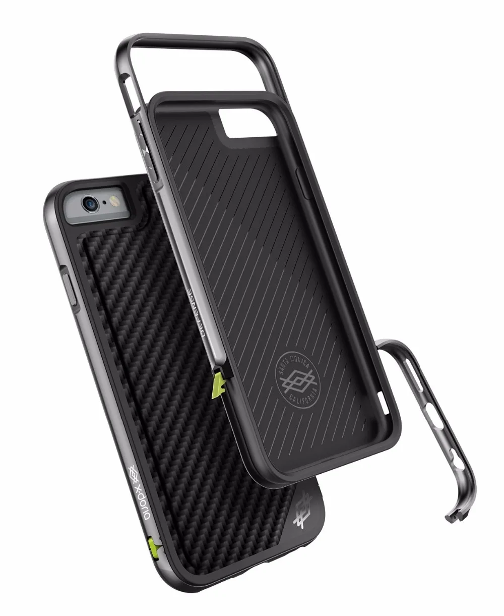 X-Doria Defense Lux чехол для телефона для iPhone 6 6S Plus, военный класс, протестированный на падение, алюминиевый защитный чехол для iPhone 6 Plus