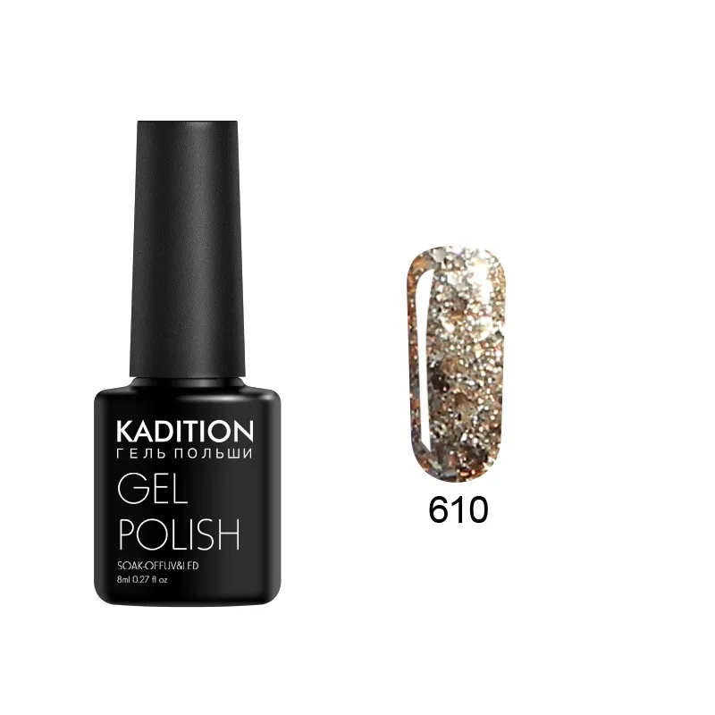 610 KADITION 3D Алмазный гель для ногтей с блестками лак Bling Diamond UV светодиодный Гель-лак для ногтей нужно базовое верхнее покрытие дизайн ногтей - Цвет: 610
