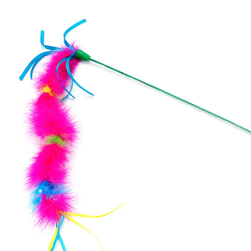 Пластиковая Палочка для кошек с перьями|Игрушки кошек| |