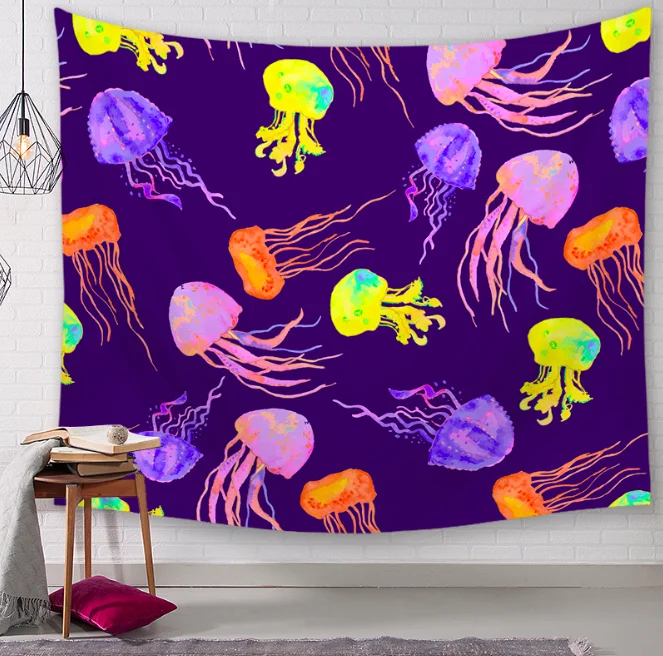Lobster Fish Ocean World Decoration гобелены для ванной улицы гобелен настенный лист ткань